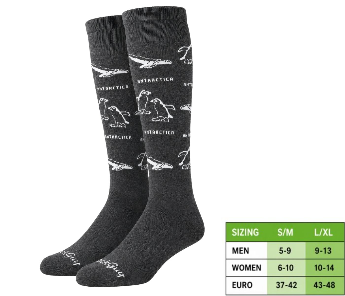 Special Edition: Antarctica Merino Boot Socks (Penguins & Whales)